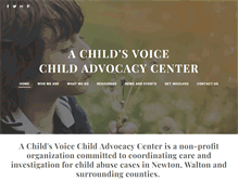 Tablet Screenshot of achildsvoicecac.org